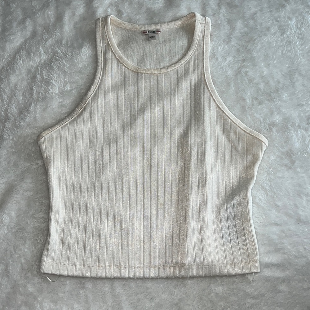 Guess cream crop top